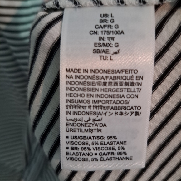 NWT Women's Tank Swing Dress (White/Black Stripe) - Amazon Essentials - Picture 6 of 8